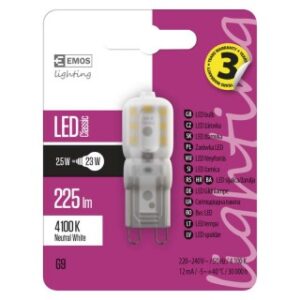 LED CLS JC A++ 2,5W G9 NW