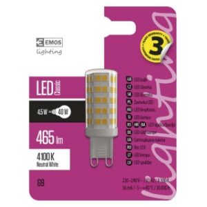 LED CLS JC A++ 4,5W G9 NW