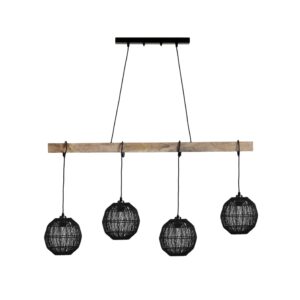 Lusteri i Visilice | Globo Black 14994-4H