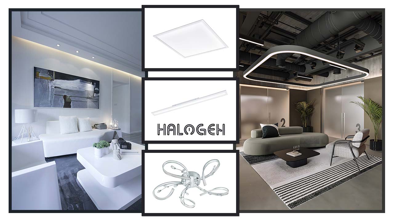 LED plafonjere za dnevnu sobu iz Halogen Store kolekcije.